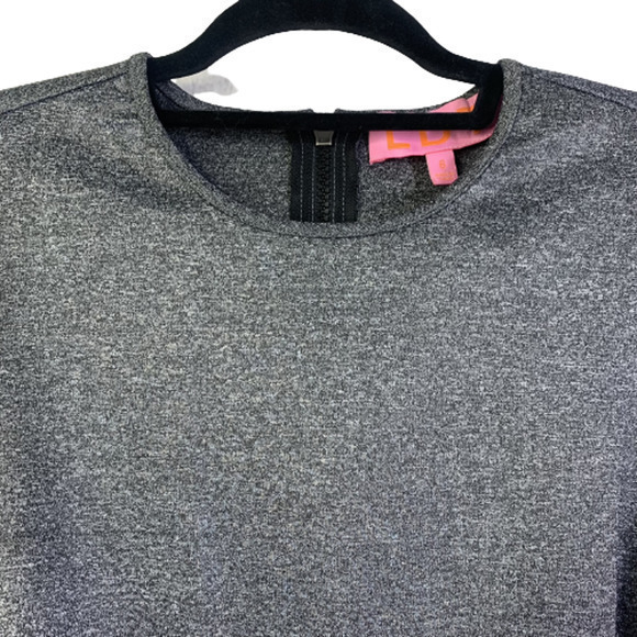 LDT Dark‎ Grey Mini Sheath Dress - NWT - Picture 2 of 10